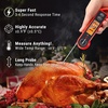 TempPro TP19H 1 Sec Digital Meat Thermometer for Cooking | Instant Read Food Thermometer with Motion Wake for BBQ Grill Oil Fry Candy, Gifts for Men Dad Husband (Previously ThermoPro)(Red)