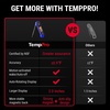 TempPro TP19H 1 Sec Digital Meat Thermometer for Cooking | Instant Read Food Thermometer with Motion Wake for BBQ Grill Oil Fry Candy, Gifts for Men Dad Husband (Previously ThermoPro)(Blue)