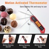 TempPro TP19H 1 Sec Digital Meat Thermometer for Cooking | Instant Read Food Thermometer with Motion Wake for BBQ Grill Oil Fry Candy, Gifts for Men Dad Husband (Previously ThermoPro)(Red)