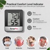 TempPro TP49 Digital Hygrometer Indoor Thermometer | Humidity Meter Room Thermometer with Temperature and Humidity Monitor Mini Hygrometer (Previously ThermoPro)(Black Indoor Thermometer)