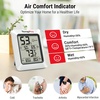 TempPro TP50 3 Pieces Digital Hygrometer Indoor Thermometer Room Thermometer and Humidity Gauge with Temperature Humidity Monitor (Previously ThermoPro)(White)