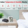 TempPro TP50 3 Pieces Digital Hygrometer Indoor Thermometer Room Thermometer and Humidity Gauge with Temperature Humidity Monitor (Previously ThermoPro)(White)