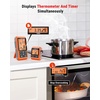 TempPro TP829 1000ft Wireless Meat Thermometer Digital for Grilling and Smoking, 4 Meat Probes Grill Thermometer for Outside Grill, Thermometer Cooking Gift for Dad Him Husband (Previously ThermoPro)(Two Probes)