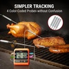 TempPro TP829 1000ft Wireless Meat Thermometer Digital for Grilling and Smoking, 4 Meat Probes Grill Thermometer for Outside Grill, Thermometer Cooking Gift for Dad Him Husband (Previously ThermoPro)(Four Probes)