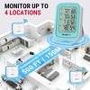 TempPro TempAir 500FT Indoor Outdoor Thermometer Wireless with 3 Sensors | Temperature and Humidity Gauge Monitor for Home Greenhouse Garage RV, Batteries Included, Room Thermometer Inside Outside(Blue)