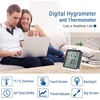 TempPro TempAir Indoor Outdoor Thermometer Digital Wireless Hygrometer | Temperature Humidity Monitor with Jumbo Touchscreen and Backlight Humidity Gauge,LCD(2)
