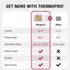 TempPro TempAir Wireless Freezer Fridge Thermometer with Alarm | High Accuracy and Rechargeable Refrigerator Thermometer with Backlit LCD Display,Battery Included(White Freezer Thermometer)