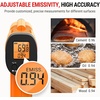 TempPro TempScan Infrared Thermometer Gun with 2 Laser for Pizza Oven Grill | 16:1 D:S Ratio Temperature Gun for Cooking HVAC Engine, Laser Thermometer Gun with Adjustable Emissivity Temp Gun -58℉-1022℉(1 Laser & D:S 12:1)