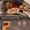 TempPro TempScan Infrared Thermometer Gun with 2 Laser for Pizza Oven Grill | 16:1 D:S Ratio Temperature Gun for Cooking HVAC Engine, Laser Thermometer Gun with Adjustable Emissivity Temp Gun -58℉-1022℉(2-Laser & D:S 16:1)