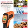 TempPro TempScan Infrared Thermometer Gun with 2 Laser for Pizza Oven Grill | 16:1 D:S Ratio Temperature Gun for Cooking HVAC Engine, Laser Thermometer Gun with Adjustable Emissivity Temp Gun -58℉-1022℉(2-Laser & D:S 16:1)