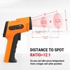 TempPro TempScan Infrared Thermometer Gun with 2 Laser for Pizza Oven Grill | 16:1 D:S Ratio Temperature Gun for Cooking HVAC Engine, Laser Thermometer Gun with Adjustable Emissivity Temp Gun -58℉-1022℉(1 Laser & D:S 12:1)