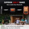 TempPro TempSpike 1000FT Wireless Meat Thermometer Digital with 2 Probes | RF Technology, Wire-Free IPX8 Probes, Alarms, Large Backlit LCD, Food Thermometer Cooking Turkey, Smoker, BBQ, Grill Gift(2000ft)