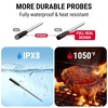 TempPro TempSpike 500ft Wireless Meat Thermometer with Upgraded Meat Probe | Bluetooth Meat Thermometer for Cooking Kitchen Oven Smoker, Rechargeable Wireless Thermometer for Backyard Grill BBQ Gifts(Black)