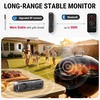 TempPro TempSpike 500ft Wireless Meat Thermometer with Upgraded Meat Probe | Bluetooth Meat Thermometer for Cooking Kitchen Oven Smoker, Rechargeable Wireless Thermometer for Backyard Grill BBQ Gifts(Black)