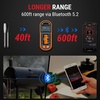 TempPro TempSpike 600ft Wireless Meat Thermometer with 2 Color-Coded Probes | Bluetooth Meat Thermometer Wireless with LCD-Enhanced Booster for Food Cooking Grill Smoker Rotisserie Sous Vide(Upgraded 2 Probes)