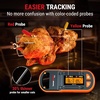 TempPro TempSpike 600ft Wireless Meat Thermometer with 2 Color-Coded Probes | Bluetooth Meat Thermometer Wireless with LCD-Enhanced Booster for Food Cooking Grill Smoker Rotisserie Sous Vide(Yellow & Red 2 Probes)