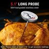 TempPro TempSwift 1 Sec Digital Food Thermometer for Kitchen Cooking | Meat Thermometer Digital, 5.3 inches Super Long Probe, Bread Baking Sourdough Liquids Candy Making Accessories Gift(1)