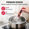TempPro TempSwift 1 Sec Meat Thermometer Digital for Kitchen Cooking Food | 3.9 inches Long Probe, Calibration, Backlight, Bread Baking Sourdough Liquids Candy Making Accessories (Previously ThermoPro)(Red)