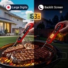 TempPro TempSwift 1 Sec Meat Thermometer Digital for Kitchen Cooking Food | 3.9 inches Long Probe, Calibration, Backlight, Bread Baking Sourdough Liquids Candy Making Accessories (Previously ThermoPro)(Red)