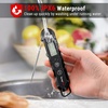 TempPro TempSwift 1 Sec Meat Thermometer Digital for Kitchen Cooking Food | 3.9 inches Long Probe, Calibration, Backlight, Bread Baking Sourdough Liquids Candy Making Accessories (Previously ThermoPro)(Pitch black)