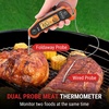 TempPro TempSwift 2 Probes Meat Thermometer Digital with 2 Display Channels | IP65 Waterproof Food Thermometer with 7 Target Temp Settings, instant read meat thermometer for Cooking BBQ Oven Smoker