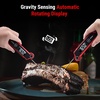 TempPro TempSwift Instant Read Meat Thermometer Digital | Cooking Thermometer with Large Auto-Rotating LCD Display, Waterproof Food Thermometer Digital for Kitchen, BBQ or Grill