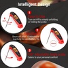 TempPro TempSwift Instant Read Meat Thermometer for Cooking | Waterproof Digital Food Thermometer with Large Backlit LCD, Kitchen Thermometer for Grilling, Smoking & Candy Making(Red)