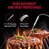 TempPro TempSync 500FT Wireless Meat Thermometer for Grilling and Smoking | RF Technology, 2 Probes, Alarms, Large Backlit LCD Display, Smoker BBQ Kitchen Food Thermometer for Meat Turkey Cooking Gift(Orange)