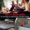TempPro TempSync 500FT Wireless Meat Thermometer for Grilling and Smoking | RF Technology, 2 Probes, Alarms, Large Backlit LCD Display, Smoker BBQ Kitchen Food Thermometer for Meat Turkey Cooking Gift(Orange)