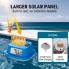 TempPro Waterproof Wireless Pool Thermometer Easy Read, Digital Pool Thermometer Floating for Swimming Pool, Hot Tub, Cold Plunge, Pond, Upgraded IPX8 Water Temperature Monitor (Previously ThermoPro)(Solar)