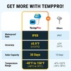 TempPro Waterproof Wireless Pool Thermometer Easy Read, Digital Pool Thermometer Floating for Swimming Pool, Hot Tub, Cold Plunge, Pond, Upgraded IPX8 Water Temperature Monitor (Previously ThermoPro)(Solar)