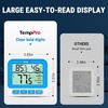 TempPro Waterproof Wireless Pool Thermometer Easy Read, Digital Pool Thermometer Floating for Swimming Pool, Hot Tub, Cold Plunge, Pond with 2 IPX8 Water Temperature Monitor (Previously ThermoPro)