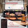 TempPro Wireless Meat Thermometer Digital for Grilling and Smoking, 2 Probes Bluetooth Meat Thermometer for Cooking, Rechargeable Smoker Accessories for BBQ Oven (Previously ThermoPro)(4 Probes)