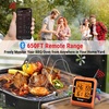 TempPro Wireless Meat Thermometer Digital for Grilling and Smoking, 2 Probes Bluetooth Meat Thermometer for Cooking, Rechargeable Smoker Accessories for BBQ Oven (Previously ThermoPro)(4 Probes)