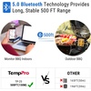 ThermoPro TP25 650FT Bluetooth Meat Thermometer with 4-Probes, Smart Rechargeable Wireless Meat Thermometer for Grilling, Smoker, Oven, Kitchen, BBQ Thermometer with Alarm, Temperature Graph, Black(Pitch Black)