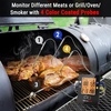 ThermoPro TP25 650FT Bluetooth Meat Thermometer with 4-Probes, Smart Rechargeable Wireless Meat Thermometer for Grilling, Smoker, Oven, Kitchen, BBQ Thermometer with Alarm, Temperature Graph, Black(Pitch Black)
