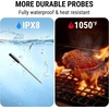 ThermoPro TempSpike 500 ft Wireless Meat Thermometer Digital, Bluetooth Meat Thermometer Wrieless for Beef Lamb Chicken Turkey, Smoker Acccessories for Rotisserie Sous Vide BBQ Oven Air Fryer(Dark Orange)