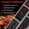 ThermoPro TempSpike 500 ft Wireless Meat Thermometer Digital, Bluetooth Meat Thermometer Wrieless for Beef Lamb Chicken Turkey, Smoker Acccessories for Rotisserie Sous Vide BBQ Oven Air Fryer(Orange)