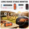 ThermoPro TempSpike 500 ft Wireless Meat Thermometer Digital, Bluetooth Meat Thermometer Wrieless for Beef Lamb Chicken Turkey, Smoker Acccessories for Rotisserie Sous Vide BBQ Oven Air Fryer(Dark Orange)