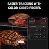 ThermoPro WiFi Bluetooth Wireless Meat Thermometer Digital, Unlimited Range,Detachable Thiner Meat Probe & Standalone Base,1050°F Heat Resistance,Food Thermometer for Cooking Grill Smoker Oven Fryer(Orange)