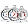 2-Pack Oven Thermometer for Gas Oven with 431 Stainless Steel | 50-300°C/100-600°F Oven Thermometer for Electric Oven Temperature, In Oven Temperature Gauge for Cooking Kitchen(3)