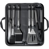 TempPro Grilling Accessories Grill Set with Spatula, Fork, Brush & Tongs, Heavy Duty Stainless Steel Grill Tools for Camping Burger, BBQ Accessories for Men Dad Him (Previously ThermoPro)