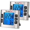 TempPro TM02 24H Digital Timer with Dual Kitchen Timers for Cooking, Magnetic Timer Clock with Adjustable Alarm Volume & LCD Backlit Display, Classroom Timer for Kids & Teachers(Previously ThermoPro)(2)