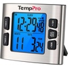 TempPro TM02 24H Digital Timer with Dual Kitchen Timers for Cooking, Magnetic Timer Clock with Adjustable Alarm Volume & LCD Backlit Display, Classroom Timer for Kids & Teachers(Previously ThermoPro)(1)