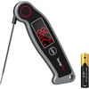 TempPro TP19 Waterproof Digital Meat Thermometer for Grilling with Ambidextrous Backlit & Thermocouple Instant Read Kitchen Cooking Food Thermometer for Candy Water Grill Smoker (Previously ThermoPro)(Grey)