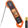 TempPro TP19H 1 Sec Digital Meat Thermometer for Cooking | Instant Read Food Thermometer with Motion Wake for BBQ Grill Oil Fry Candy, Gifts for Men Dad Husband (Previously ThermoPro)(Bright-orange)