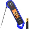 TempPro TP19H 1 Sec Digital Meat Thermometer for Cooking | Instant Read Food Thermometer with Motion Wake for BBQ Grill Oil Fry Candy, Gifts for Men Dad Husband (Previously ThermoPro)(Blue)