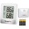 TempPro TP49 Digital Hygrometer Indoor Thermometer | Humidity Meter Room Thermometer with Temperature and Humidity Monitor Mini Hygrometer (Previously ThermoPro)(White In-outdoor Thermometer)