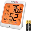 TempPro TP53 2 Pack Digital Hygrometer Indoor Thermometer for Home, Temperature Humidity Meter with Comfort Indicator & Max Min Records, Backlit Display Room Thermometer (Previously ThermoPro)(1)