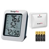 TempPro TP60 Wireless Indoor Outdoor Thermometer Hygrometer with Large LCD Display, No Hub or App Required, 500ft Wireless Range for Home Greenhouse Garage RV (Previously ThermoPro)(500ft)